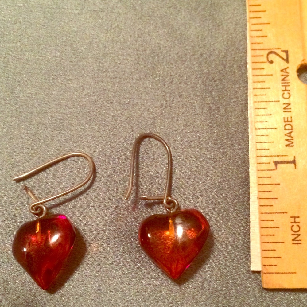 Amber earrings